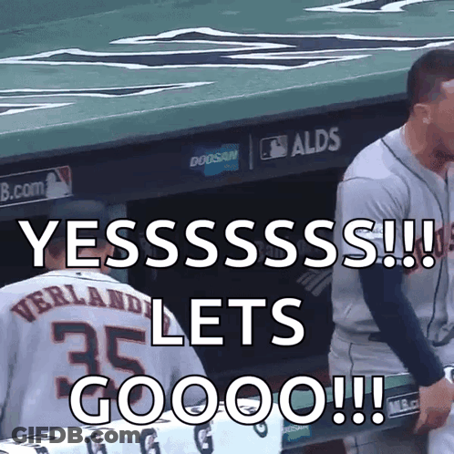 Baseball Player Says Yesssss Lets Gooooo GIF