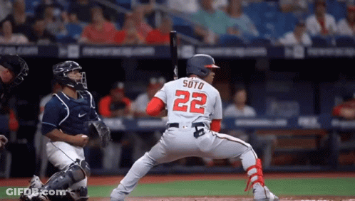 Baseball Player Soto Swinging Bat GIF