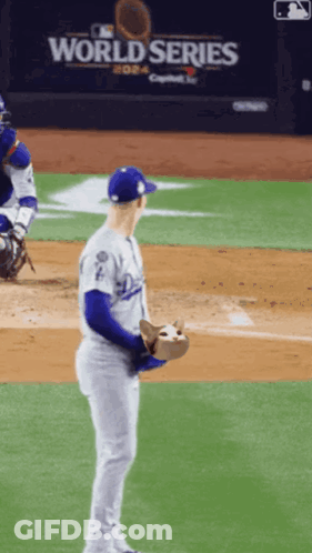 Baseball Player Standing On Field GIF
