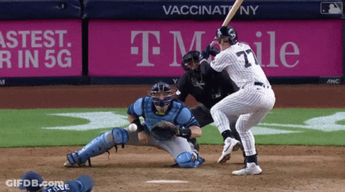 Baseball Player Swinging At Ball, T-Mobile Ad GIF