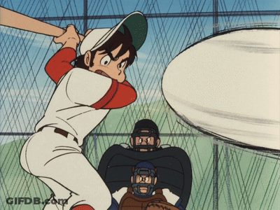 Baseball Player Swinging Bat GIF