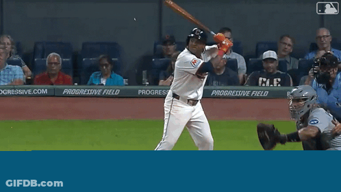 Baseball Player Swinging Bat GIF