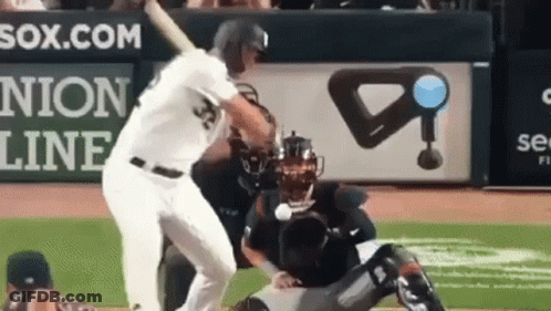 Baseball Player Swinging Bat At Sox.com Ad GIF