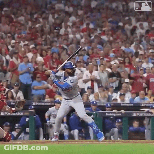 Baseball Player Swinging Bat GIF