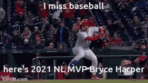Baseball Player Swinging Bat GIF