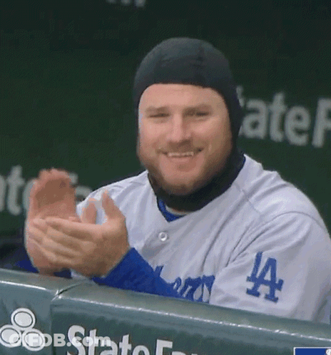 Baseball Player Swinging Bat Number 13 GIF