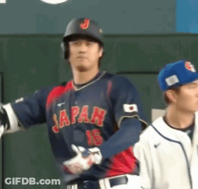 Baseball Player Swinging Bat Number 16 GIF