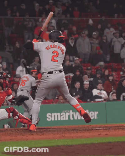 Baseball Player Swinging Bat Number 2 GIF