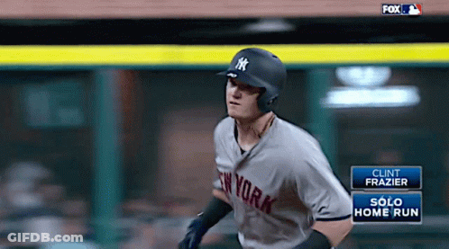 Baseball Player Swinging Bat With Comcast Sportsnet Ad GIF