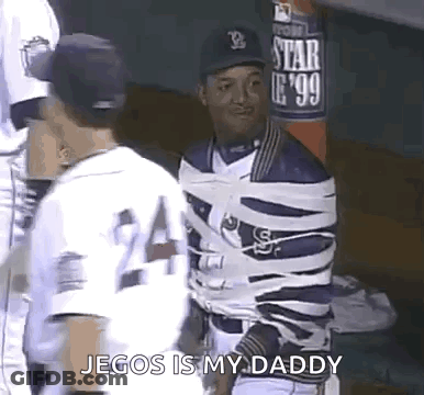 Baseball Player Taped Up Says Jegos Is My Daddy GIF