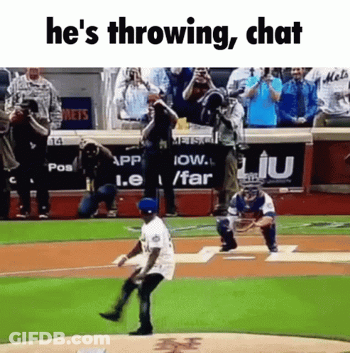 Baseball Player Throwing Ball He's Throwing Chat GIF
