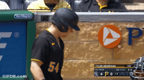 Baseball Player Tyler Heinerman Standing On Field GIF
