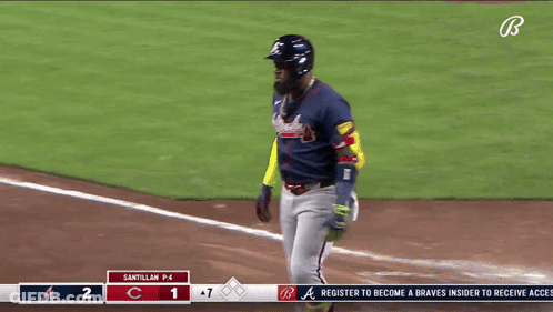 Baseball Player Walking To Home Plate GIF