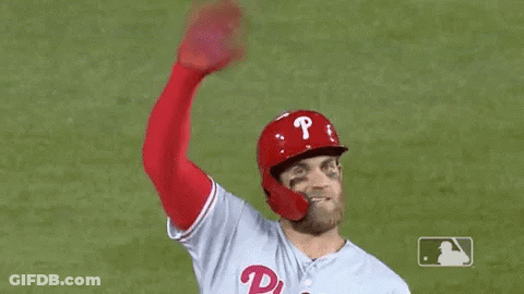Baseball Player Waving Helmet GIF