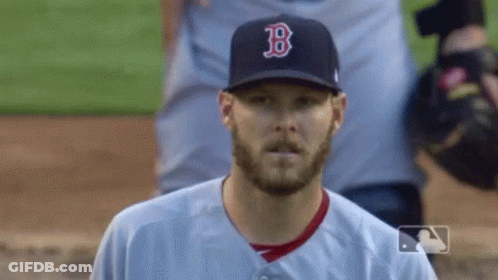 Baseball Player Wearing B Hat Looking GIF