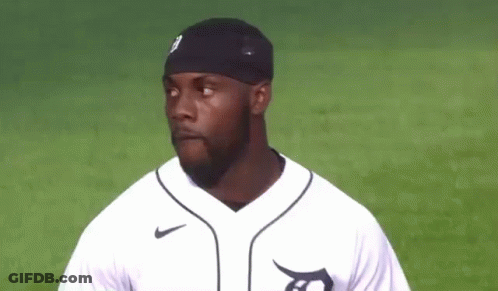 Baseball Player Wearing Black Hat GIF