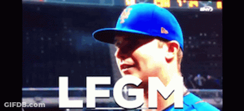 Baseball Player Wearing Blue Hat GIF