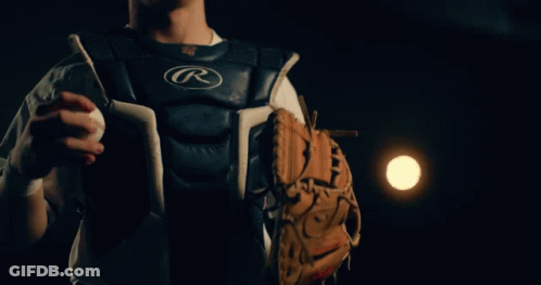Baseball Player Wearing Chasers Jersey GIF
