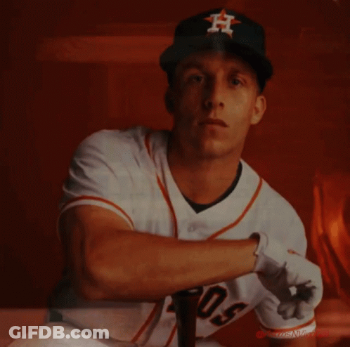 Baseball Player Wearing Hat With H GIF