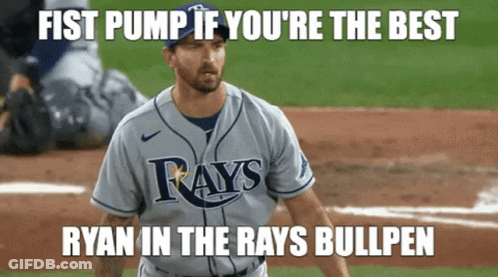 Baseball Player Wearing Hat With Letter T GIF