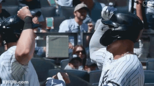 Baseball Player Wearing Helmet GIF