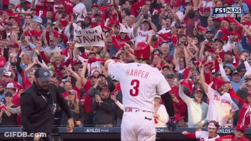 Baseball Player Wearing Jersey Number 3 GIF
