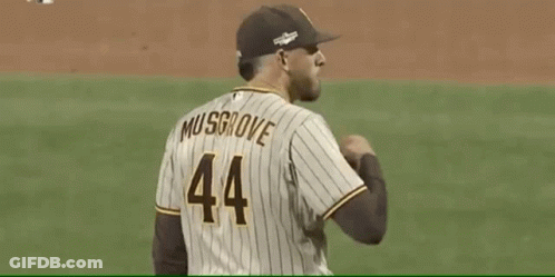 Baseball Player Wearing Jersey Number 44 GIF
