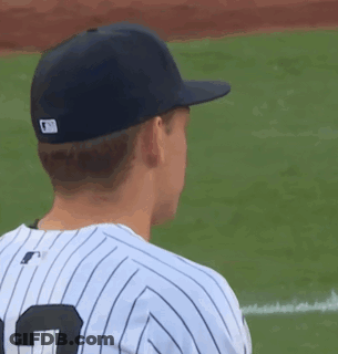 Baseball Player Wearing Number 3 Jersey GIF