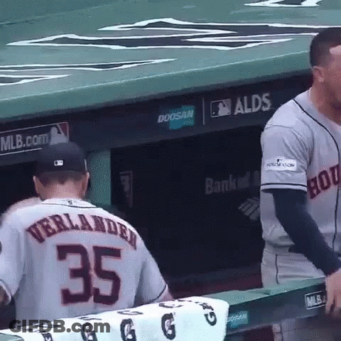 Baseball Player Wearing Number 35 Jersey GIF