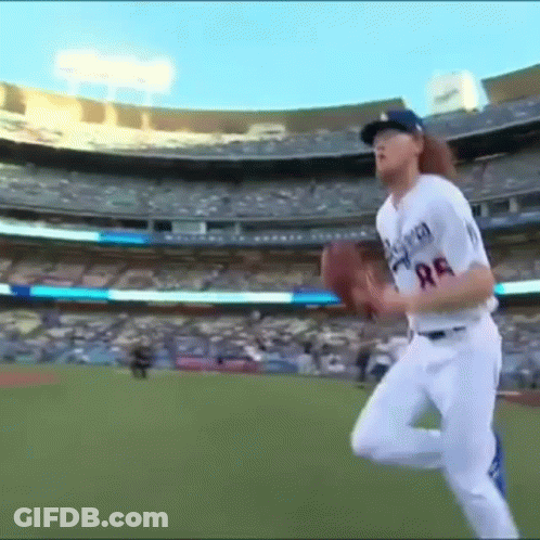 Baseball Player Wearing R.A. Jersey GIF