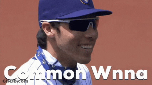 Baseball Player Wearing Sunglasses And Bandana GIF
