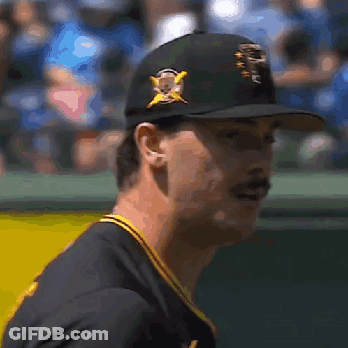 Baseball Player Wearing T Hat GIF
