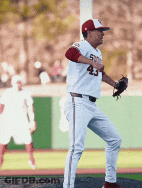 Baseball Player White Uniform 43 GIF