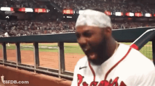 Baseball Player With Bandage GIF