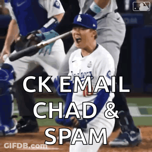 Baseball Player With Bat Ck Email Chad & Spam GIF