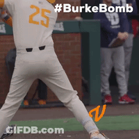 Baseball Player With #Burkebomb GIF