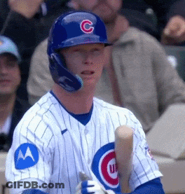 Baseball Player With C On Hat GIF