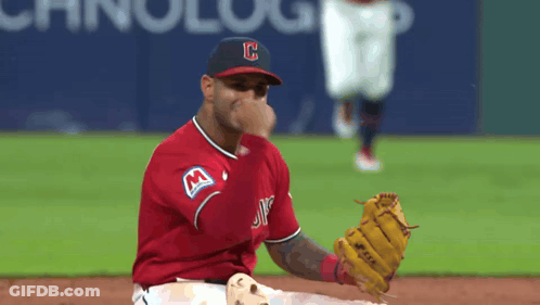Baseball Player With C On Hat GIF