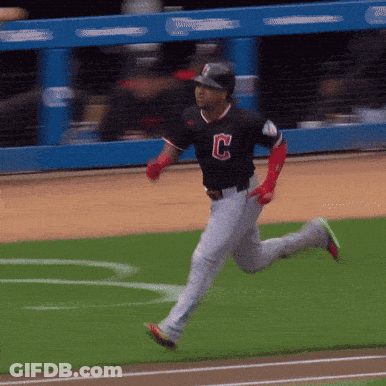 Baseball Player With C On Shirt GIF