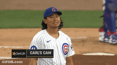 Baseball Player With Carl's Jr. Sign GIF