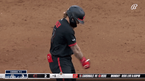 Baseball Player With Cincy Jersey GIF