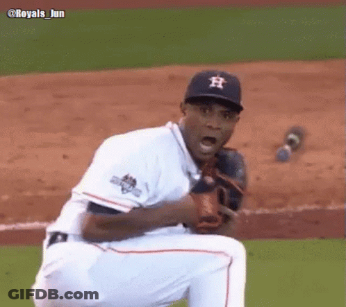 Baseball Player With H On Cap GIF