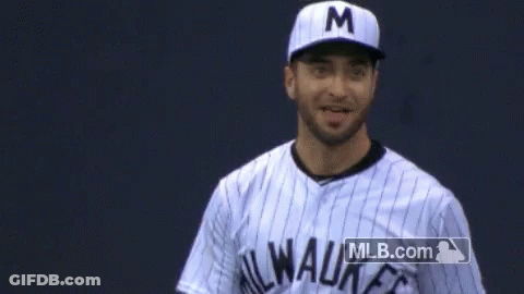 Baseball Player With Hat Letter M GIF