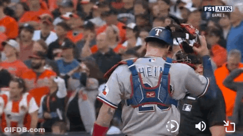 Baseball Player With Hein On Shirt GIF