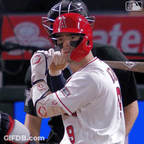 Baseball Player With Helmet Letter A GIF