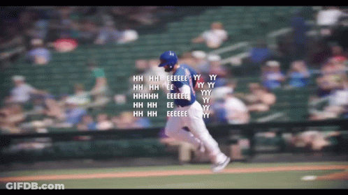 Baseball Player With HH Eeeee YY YY GIF