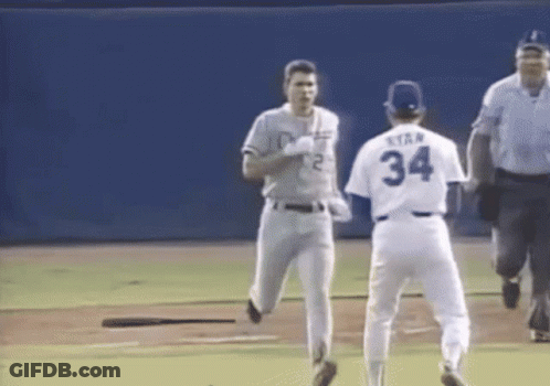 Baseball Player With Jersey Number 34 GIF
