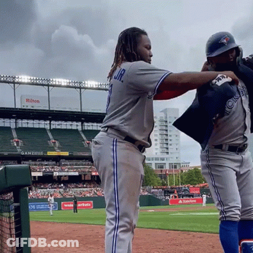 Baseball Player With JR Jersey GIF