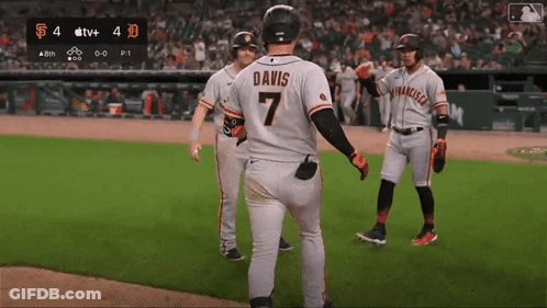 Baseball Player With Letter C GIF