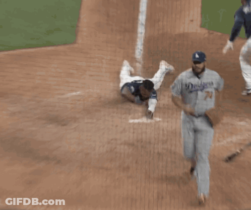 Baseball Player With Letter P On Shirt GIF